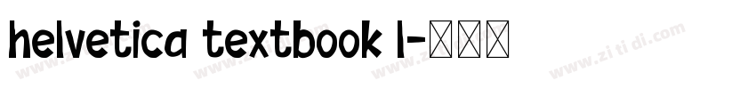 helvetica textbook l字体转换